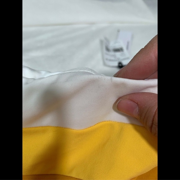 NEW $148 Robin Piccone Casey Colorblock Bandeau‎ One-Piece Swimsuit [SZ 4 ] - Picture 4 of 8